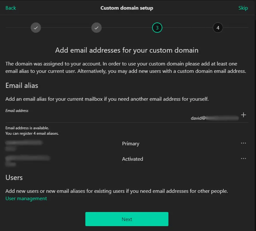 tutanota-add-custom-email