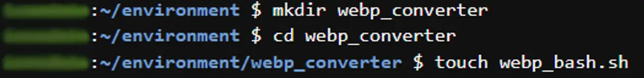 Make directory and bash script